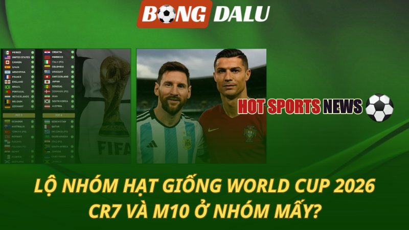 Lộ nhóm hạt giống World Cup 2026 – CR7 và M10 ở nhóm mấy?